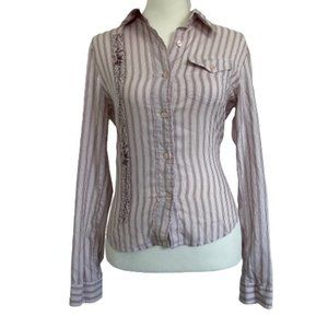 Guess Button Down Long Sleeved Top
